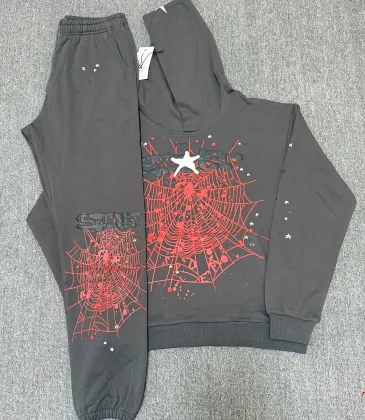 Spider‑5 Men Spider‑Web Print Hoodie & Jogger Set, Dark Grey #B67975 Spider‑5 Men Spider‑Web Print Hoodie & Jogger Set, Dark Grey #B67975