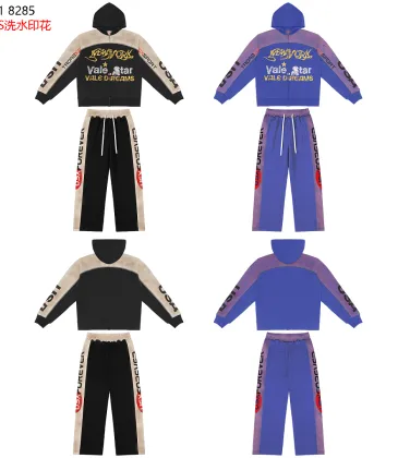 Vale Star Printed Zip‑Up Hoodie & Wide‑Leg Pants Tracksuit Set #B67397 Vale Star Printed Zip‑Up Hoodie & Wide‑Leg Pants Tracksuit Set #B67397