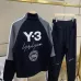 Y-3 Logo Print Raglan Sleeve Tracksuit Set Top &amp; Pants Grey,Black,Navy #B69401
