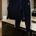 Y-3 Side 3-Stripes Zip Jacket Tracksuit Set Top &amp; Pants Navy,White #B69402