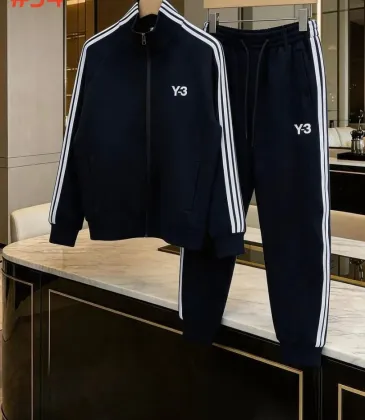 Y-3 Side 3-Stripes Zip Jacket Tracksuit Set Top &amp; Pants Navy,White #B69402