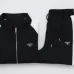 Prada Triangle Logo Color Block Tracksuit Set Jacket &amp; Pants Black #B69383