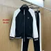 Prada Triangle Logo Color Block Tracksuit Set Jacket &amp; Pants Black #B69383