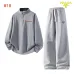 Prada Triangle Logo Quarter Zip Tracksuit Set Top &amp; Pants Cream,Grey,Black,Dark Navy #B69396