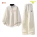 Prada Triangle Logo Quarter Zip Tracksuit Set Top &amp; Pants Cream,Grey,Black,Dark Navy #B69396