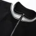 Prada Triangle Logo Stripe Trim Tracksuit Set Jacket &amp; Pants Black,White,Grey #B69388