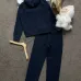 Polo Ralph Lauren Pony Logo Zip Hoodie Tracksuit Set Top &amp; Pants Khaki,Navy #B69399