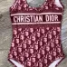 Christian D-ior Monogram One - Piece Swimsuits In Pink And Navy For Stylish Beach Looks#9122120