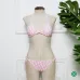 D-ior Pink Monogram Printed Bikini Set For Chic Summer Beach Looks #9874290