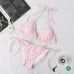 D-ior Pink Monogram Printed Bikini Set For Chic Summer Beach Looks #9874290