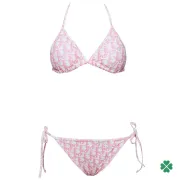 D-ior Pink Monogram Printed Bikini Set For Chic Summer Beach Looks #9874290