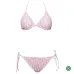 D-ior Pink Monogram Printed Bikini Set For Chic Summer Beach Looks #9874290