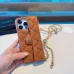 Chanel-Style Caviar Leather Quilted Phone Case with Adjustable  Golden Ball" Chain   Card Slot #A65263