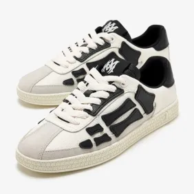 AMIRI Pacific Bones White Black Low Top Sneakers #B69404 AMIRI Pacific Bones White Black Low Top Sneakers #B69404