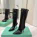 Balenciaga Cagole Studded Pointed‑Toe Over‑The‑Knee Boots 9.5cm Heel #B68384