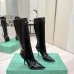 Balenciaga Cagole Studded Pointed‑Toe Over‑The‑Knee Boots 9.5cm Heel #B68386