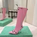 Balenciaga Cagole Studded Pointed‑Toe Over‑The‑Knee Boots 9.5cm Heel #B68387