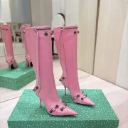 Balenciaga Cagole Studded Pointed‑Toe Over‑The‑Knee Boots 9.5cm Heel #B68387