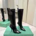 Balenciaga Cagole Studded Pointed‑Toe Over‑The‑Knee Boots 9.5cm Heel #B68390
