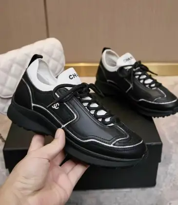 Chanel shoes for Chanel Sneakers Unisex Shoes #A66178