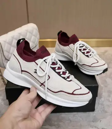 Chanel shoes for Chanel Sneakers Unisex Shoes #A66179