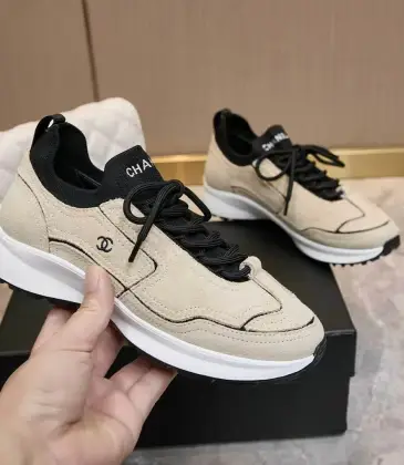Chanel shoes for Chanel Sneakers Unisex Shoes #A66180