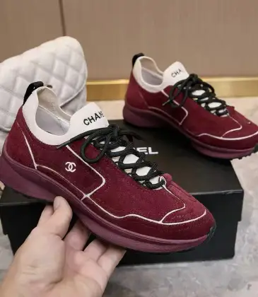 Chanel shoes for Chanel Sneakers Unisex Shoes #A66182