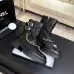 Chanel 26AW Square‑Toe Chain Chunky Heel Combat Boots #B68472