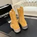 Chanel 26AW Suede Square‑Toe Buckle Ankle Boots #B68478