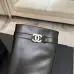 Chanel 26B CC Buckle Knee‑High Rider Boots 2.5cm Heel #B68467