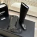Chanel 26B CC Buckle Knee‑High Rider Boots 2.5cm Heel #B68467