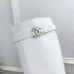 Chanel CC Metal Buckle Flat Knee‑High Rider Boots #B68461