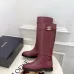 Chanel CC Metal Buckle Flat Knee‑High Rider Boots #B68463