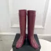 Chanel CC Metal Buckle Flat Knee‑High Rider Boots #B68463