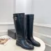 Chanel CC Metal Buckle Flat Knee‑High Rider Boots #B68464
