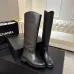 Chanel Classic Double‑C Suede Calfskin Knee‑High Riding Boots #B68367