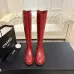 Chanel Classic Double‑C Suede Calfskin Knee‑High Riding Boots #B68369