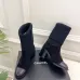 Chanel Double C Colorblock Sock Ankle Boots 7.5cm Heel #B68347