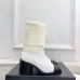 Chanel Double‑C Color Block Sock Ankle Boots 7.5cm Heel #B68348
