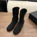Chanel Stretch Suede Double‑C Side‑Zip Ankle Boots 5cm Heel #B68417