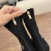 Chanel Stretch Suede Double‑C Side‑Zip Ankle Boots 5cm Heel #B68417