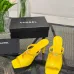 Chanel 2026 Double‑Strap Square‑Toe Heel Slide Sandals #B68498
