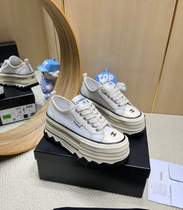 Chanel shoes for Women's Chanel Sneakers Thick sole White #A48851 Chanel shoes for Women's Chanel Sneakers Thick sole White #A48851