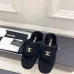 Chanel Double C Turnlock Shearling Lined Mule Slippers #B68351