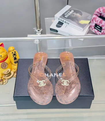 Chanel Jelly Flip Flops TPU Waterproof Beach Sandals #A65285