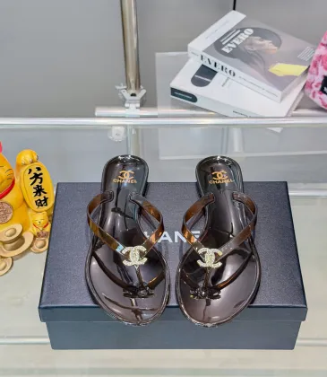 Chanel Jelly Flip Flops TPU Waterproof Beach Sandals #A65287