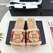 Chanel shoes for Women's Camellia Platform Slippers Heel Height:4cm #A54029 Chanel shoes for Women's Camellia Platform Slippers Heel Height:4cm #A54029