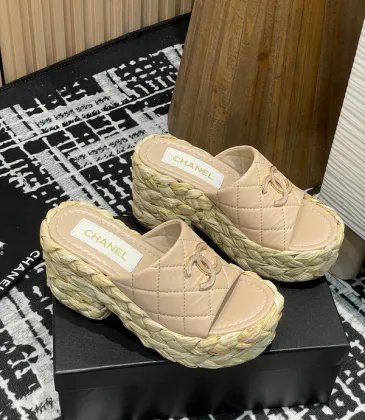 Chanel shoes for Women's Chanel slippers Yellow/Black/White #A47907 Chanel shoes for Women's Chanel slippers Yellow/Black/White #A47907