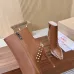 Christian Louboutin Tan Leather Studded Ankle Boots, Pointed Toe, 100mm Stiletto Heel, Red Sole #B69613