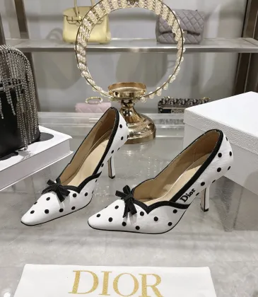 Dior 26SS Runway Embroidered Pointed‑Toe Pumps 8.5cm Heel #B68468